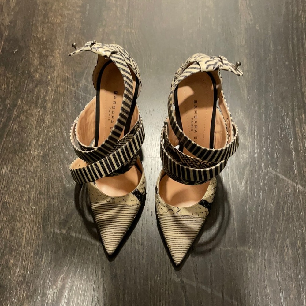 Barbara bui faux snakeskin heels size 40